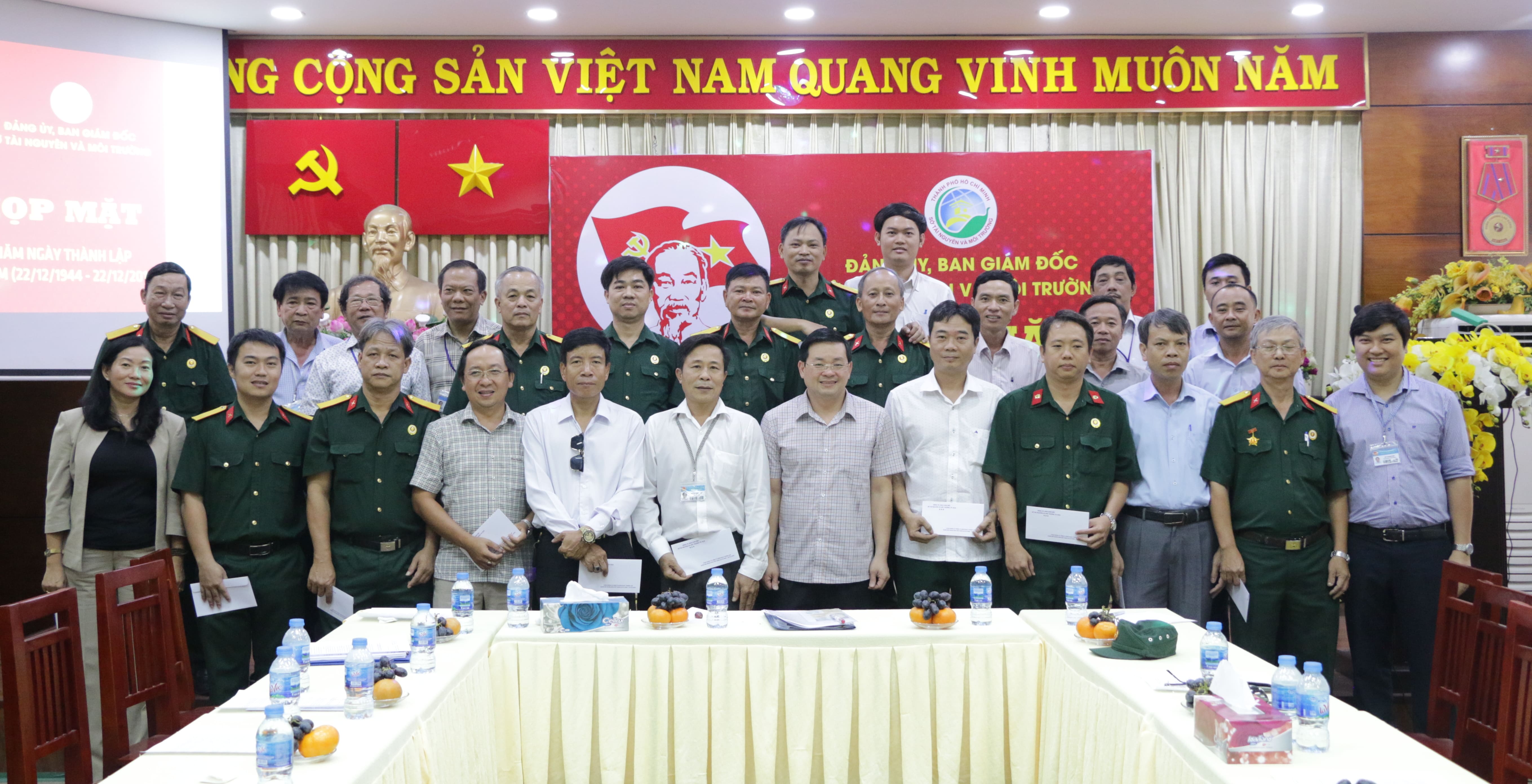 Hội Cựu chiến binh Sở TN&#38;MT chào mừng kỷ niệm 74 năm Ngày thành lập Quận đội nhân dân Việt Nam (22/12/1944 – 22/12/2018)