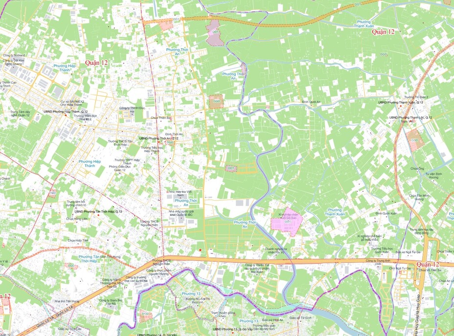 Dữ liệu Kế hoạch sử dụng đất năm 2018 Quận 12 - TP. Hồ Chí Minh